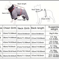 雪の日の散歩◾️犬ペットMサイズ洋服上着青ジャンパー抜け毛防止の画像