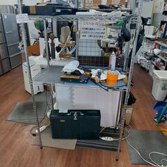リサイクルショップどりーむ天保山店 No.10098 メタルラック/スチールラック♪ 人気の大きめサイズ！早い者勝ち！ - スチールラック
