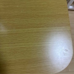 ニトリ　木目調　ダイニングテーブル　チェア2脚　の画像