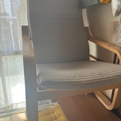 IKEA ポエング　オットマン付き