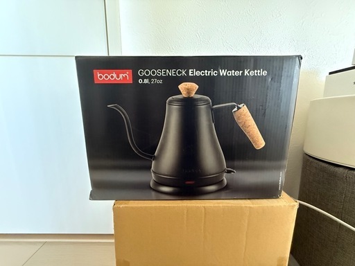 BODUM ボダム 電気ケトル 電気ポット MELIOR メリオール 電気ケトル グースネック 800ml ブラック