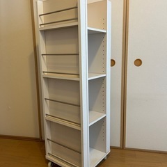 白井産業 キャスター付マガジンラック ブラウン LIB-8555BSW DK 1台 - アスクル