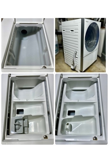 Cuble NAｰVG1100L 2017年製 ななめドラム洗濯機 LEDタッチパネル エコナビ ナノイー においスッキリコース 約30度おしゃれ着コース 低温風パワフル乾燥