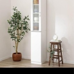 ニトリ　縦型食器棚