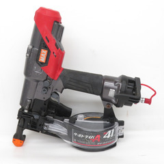 MAX マックス 41mm 高圧ねじ打機 ターボドライバ クールグレー ケース付 HV-R41G6(D)-G 中古 【工具専門店 テイクハンズ金沢野々市店】の画像