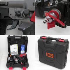 MAX マックス 41mm 高圧ねじ打機 ターボドライバ クールグレー ケース付 HV-R41G6(D)-G 中古 【工具専門店 テイクハンズ金沢野々市店】の画像