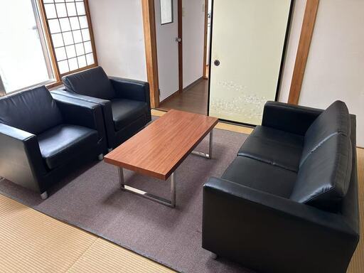 4人掛け応接セット（劣化部分あり）
