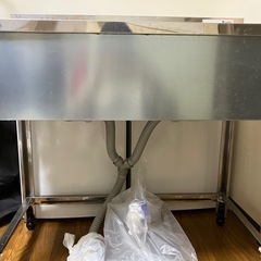 業務用2層式シンク　グリストラップ付き