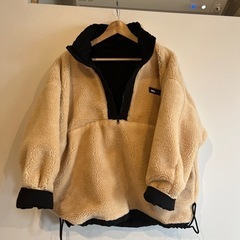 最終価格【美品】javaリバーシブル ハーフジップナイロンボアブルゾン ユニセックス　Mの画像