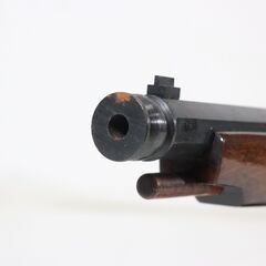 大洋銃機 火縄銃 装飾品 古式銃 アンティーク ヴィンテージ 箱付き 種子島 木のスタンド付き おもちゃ JG_MJP_C0206-J002の画像
