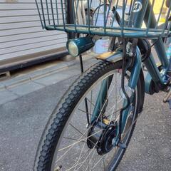 値下げしました！高年式　ブリジストン　bikke　GRI　グリーン　前24、後20インチ バッテリーB300　充電器付　 の画像