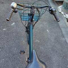 値下げしました！高年式　ブリジストン　bikke　GRI　グリーン　前24、後20インチ バッテリーB300　充電器付　 の画像