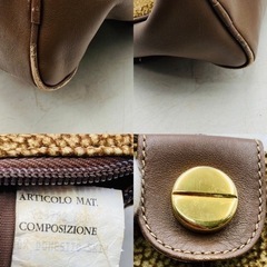 【❗️✨イタリア製✨❗️】ボルボネーゼ 🌟うずら柄 スエードレザー 🌟ショルダーバッグ 🌟上質な一品❗️の画像