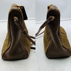 【❗️✨イタリア製✨❗️】ボルボネーゼ 🌟うずら柄 スエードレザー 🌟ショルダーバッグ 🌟上質な一品❗️の画像