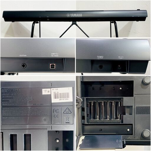 【成約済】★動作品★ヤマハ/NP-32B/電子キーボード/piaggero/ブラック/76鍵/ピアノ/譜面台・スタンド・ヘッドホン・箱