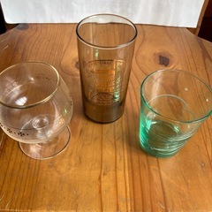 ガラスコップ　3個　中古
