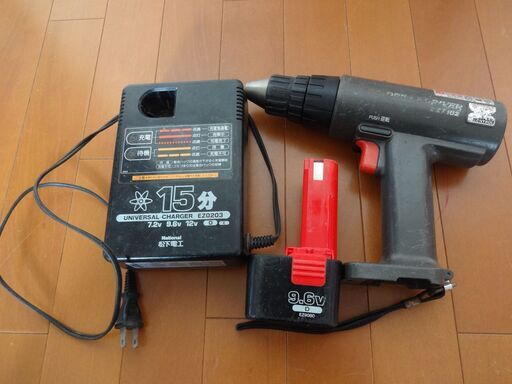 ■National ナショナル 松下電工 ドリルドライバー EZT182 充電器 EZ0203 電動工具 電動ドライバー バッテリー EZ9080 9.6V