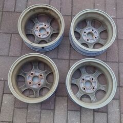 ホンダ純正　モデューロホイール　4本セット　4H100　13インチ　4J +40　ライフ　トゥデイ　バモス　ビート　の画像