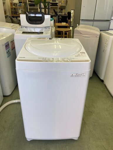 【リサイクルショップ　ピカソ　小松原】★分解洗浄済み★東芝 TOSHIBA 4.2kg 全自動洗濯機 グランホワイト 2015年製 AW-4S2★6266★