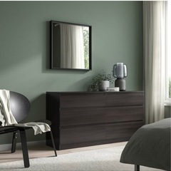IKEA  NISSEDAL ニッセダール ミラー　ブラック　6...