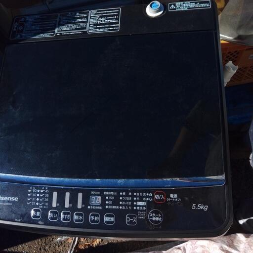 洗濯機　Hisense 5.5kg