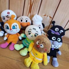 あんぱんまん　ぬいぐるみセット、ポシェット、レンジボウルの画像