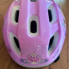 極美品　ディズニー ヘルメット ピンク　女の子用　Sサイズの画像
