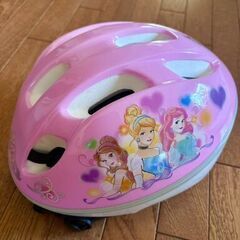 極美品　ディズニー ヘルメット ピンク　女の子用　Sサイズ