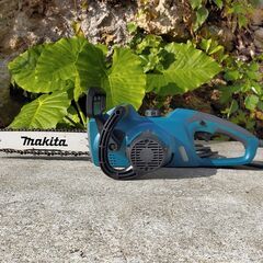 You Tube動画有り！マキタ１００Vチェーンソー350mm 中古品  新品交換チェーン付 少し難あり品ですの画像