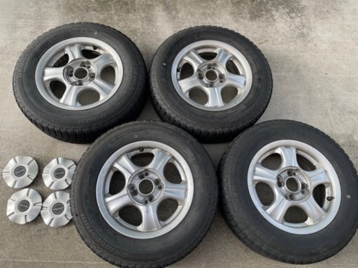 14インチ　スタッドレスタイヤ　185/70R14 4穴　アルミホイール4本セット