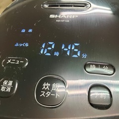 ☆値下げ☆O2502-127 シャープ IHジャー炊飯器 KS-HF10B-B 2022年製 通電確認済み キズ汚れ有りの画像