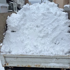 函館市内　雪捨て、雪投げ