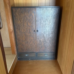 アンティーク　当時物　物入れ　タンス？　収納庫