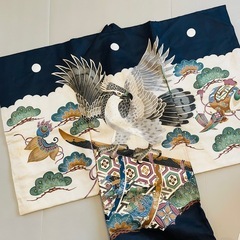 祝着　掛け着　長襦袢　よだれ掛けと帽子とでんでん太鼓お宮参り　