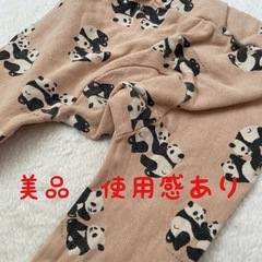 美品　子供服　パンダ柄　ふわふわ　パンツセット 80・90の画像