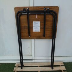 山善 折りたたみテーブル ハイタイプ RYST-5040Hの画像