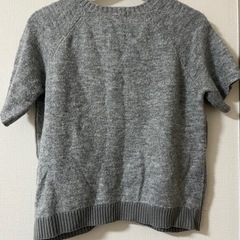 COMME CA ISM グレー 半袖ニットの画像