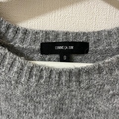 COMME CA ISM グレー 半袖ニットの画像