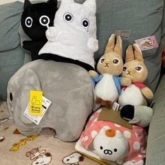 【お受け渡し者様決まりました】ぬいぐるみ等 6点