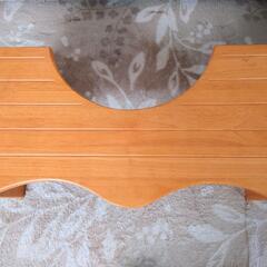 【値下げ】トイレ用　木製　折りたたみ踏み台の画像