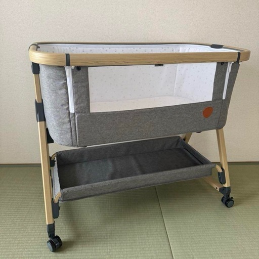 HZDMJ ベビーベッド 赤ちゃん 折りたたみ 添い寝ベッド 揺りかご 高さ