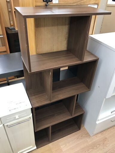 ★ジモティ割あり★  オープンラック ブラウン H141×W59×D24 クリーニング済み KJ8165
