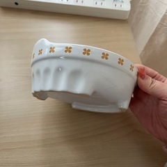 ドギーマン 便利なクローバー陶製食器 Mサイズ　犬用 ペット用 フードボウル 滑り止め付きの画像