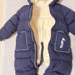 ⑭ ジャンプスーツ　100㎝　　ネイビーの画像