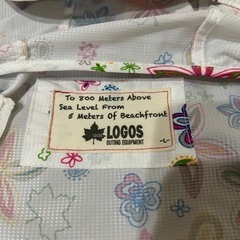 LOGOS　ウインドブレーカー　花柄　白　レディース　アウターの画像