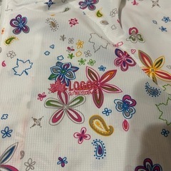 LOGOS　ウインドブレーカー　花柄　白　レディース　アウターの画像