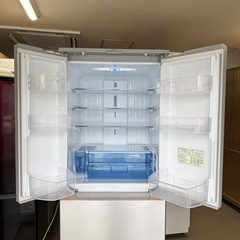 【超美品‼️】シャープ 2021年製 457Lノンフロン冷凍冷蔵庫 無線LAN接続 プラズマクラスター ライトメタル♪の画像
