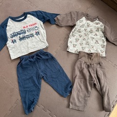 パジャマ 90 裏起毛 腹巻