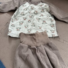 パジャマ 90 裏起毛 腹巻の画像