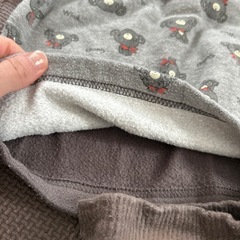 パジャマ 90 裏起毛 腹巻の画像